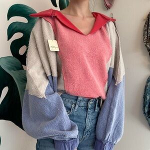 Colorblock Sidewalk Sweatshirt by Free People